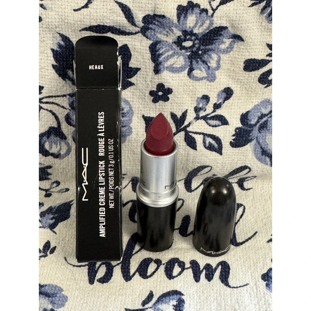 RARE 2015 MAC Heaux Amplified Creme Lipstick Veluxe A Trois Collection NIB A45